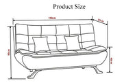 Sabrina 3 Seater Multipurpose Sofa Cum Bed - Torque India