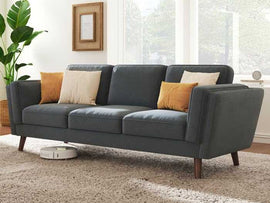 Saffron 3 Seater Fabric Sofa - Torque India