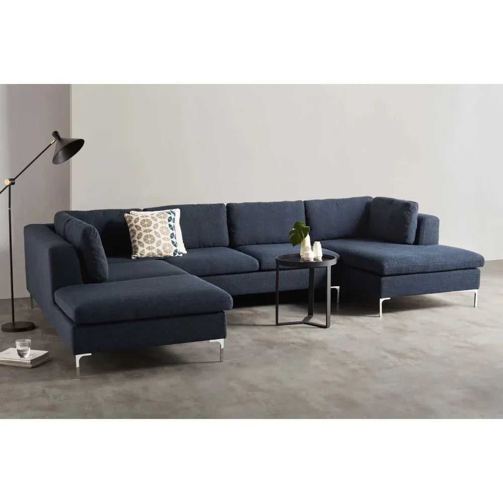 Smith L Shape Seater Fabric Sofa Set Seater Sofa