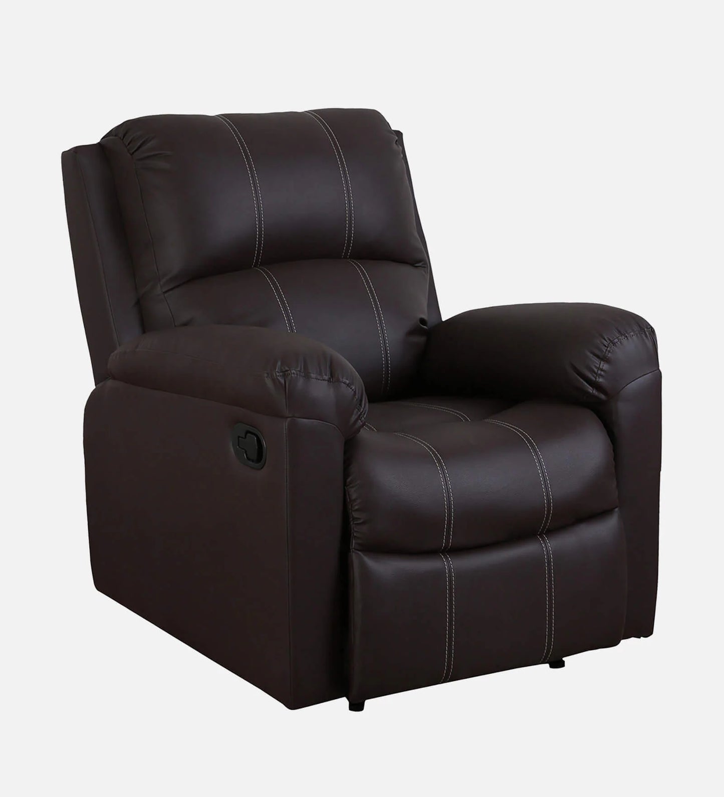 Elixo Premium 1 Seater Manual Recliner – Leatherette Single Seater Recliner Sofa for Living Room