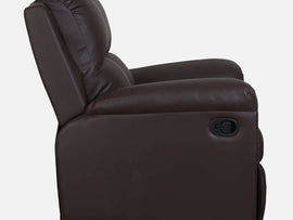Elixo Premium Manual Recliner – Leatherette Single Seater Recliner Sofa for Living Room