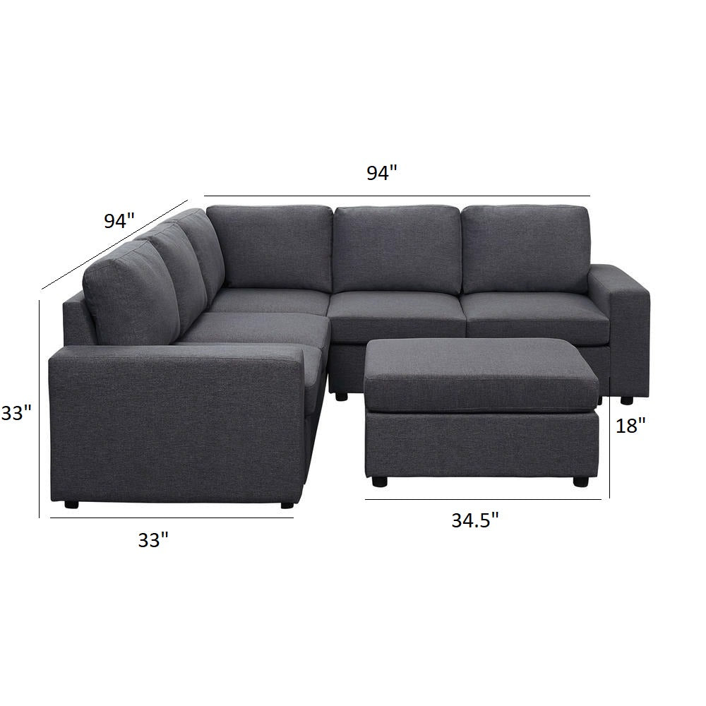 Sweden 6 Seater Sofa for Living Room - Torque India