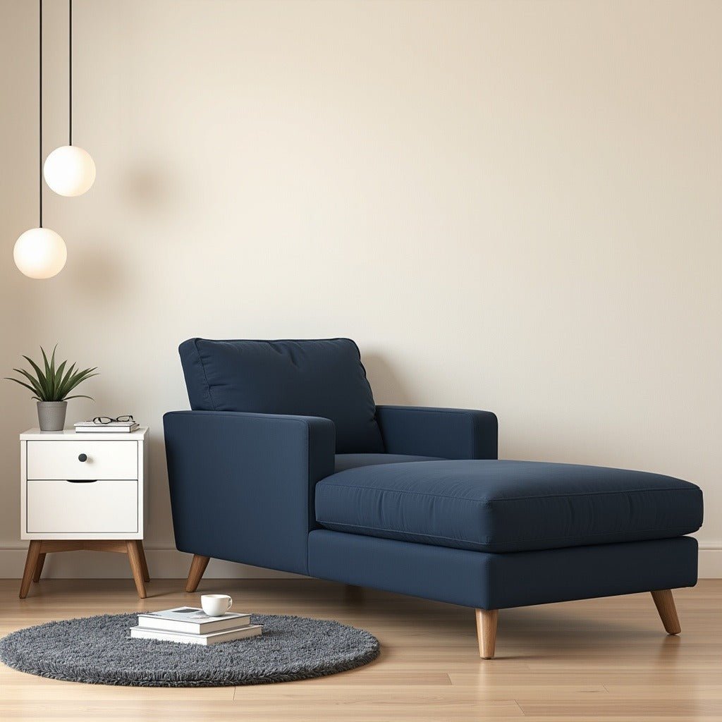 Syros Chaise Longue Sofa Couch Sofa Armchair Chaise Relax Lounger - Torque India
