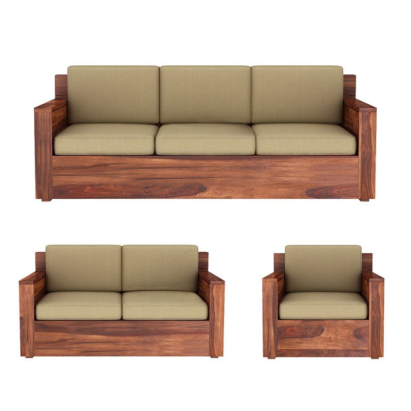Torque India Marylin 6 Seater Wooden Sofa For Living Room | 6 Seater Wooden Sofa - Torque India