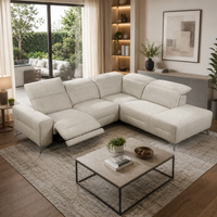 Carlos 5 Seater Manual Recliner L Shape Sofa for Living Room | Premium L shape Recliner Sofa Set