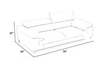 Renzo Leatherette Sofa For Living Room