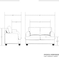 Vito Fabric Sofa Set for Living Room - Torque India