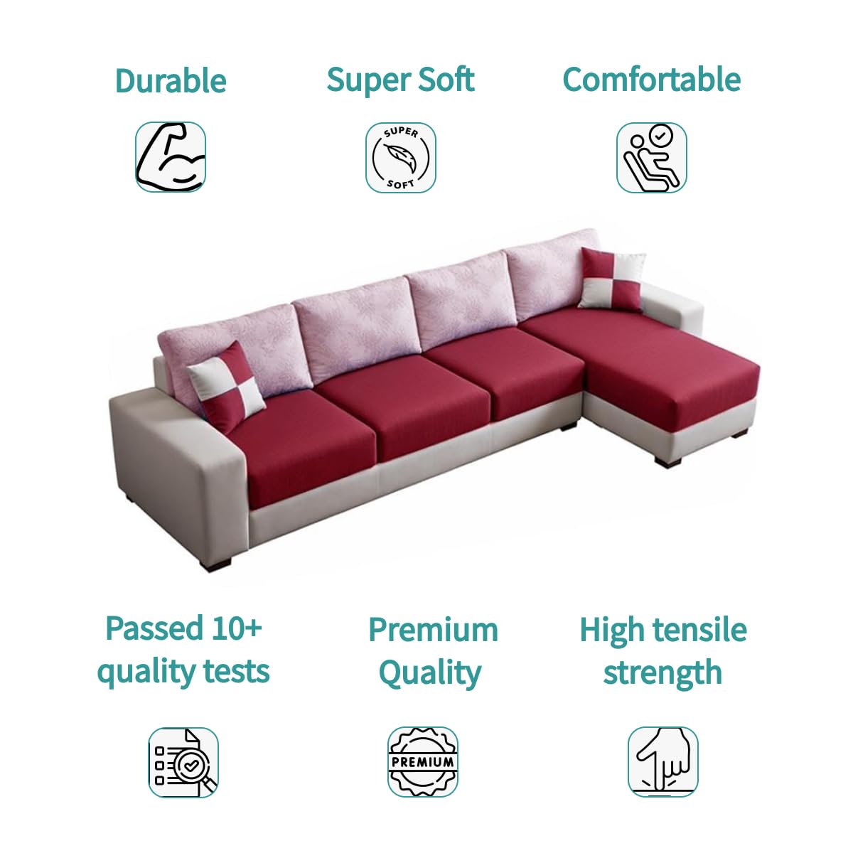 Wayland Modern Living Room Fabric Sofa - Torque India