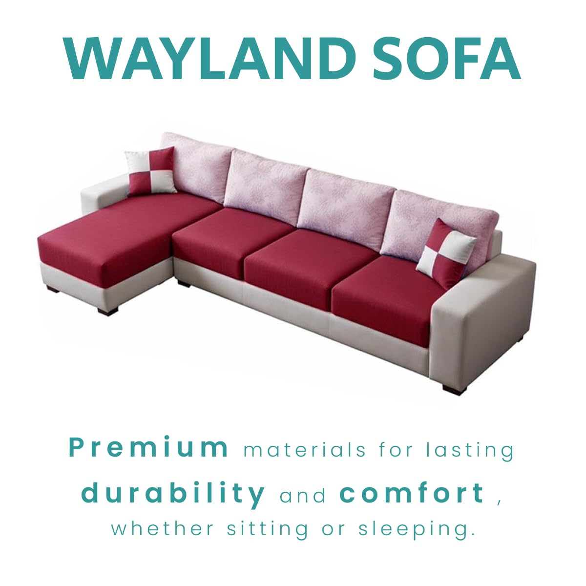 Wayland Modern Living Room Fabric Sofa - Torque India