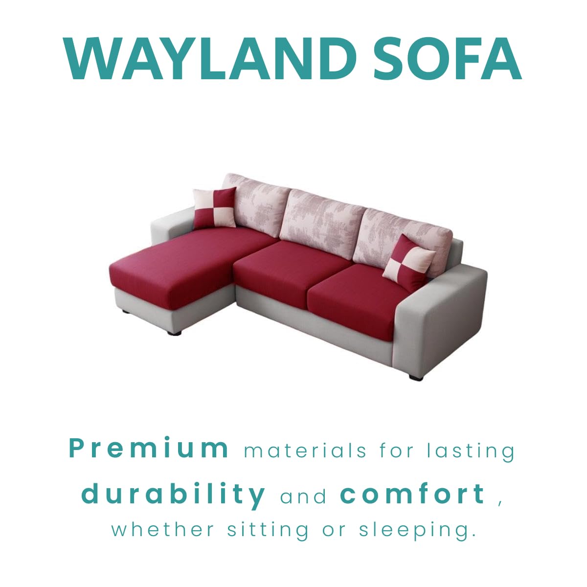 Wayland Modern Living Room Fabric Sofa - Torque India