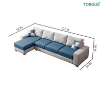 Wayland Modern Living Room Fabric Sofa - Torque India