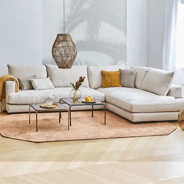 Wayside L Shape 6 - Seater Fabric Corner Sofa - Torque India