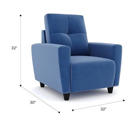 Woodsmoke Fabric Sofa Collection - Blue - Torque India