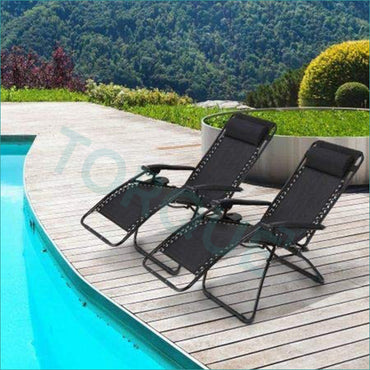 Zero Gravity Reclining Lounge Chair with Arm Rest and Pillow - Torque India