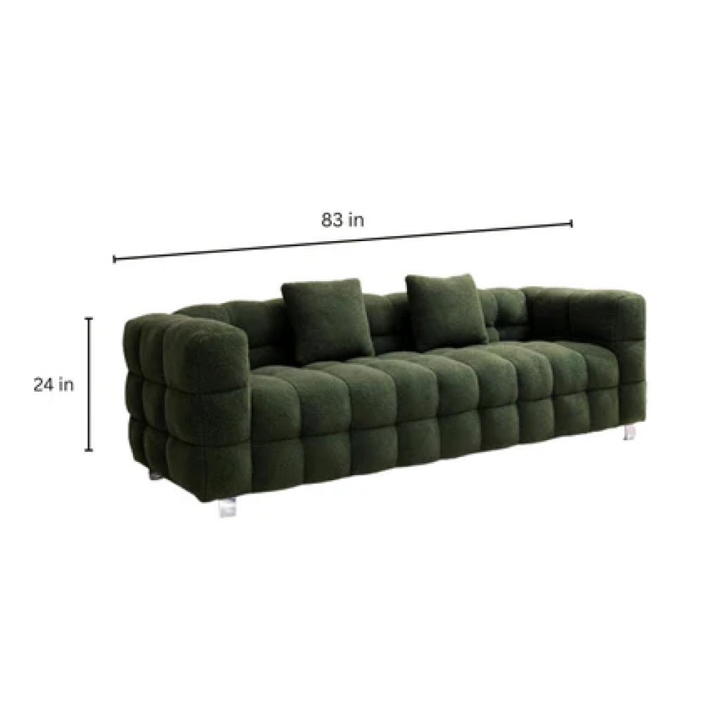 Zeus 3 Seater Fabric Premium Sofa For Living Room - Torque India