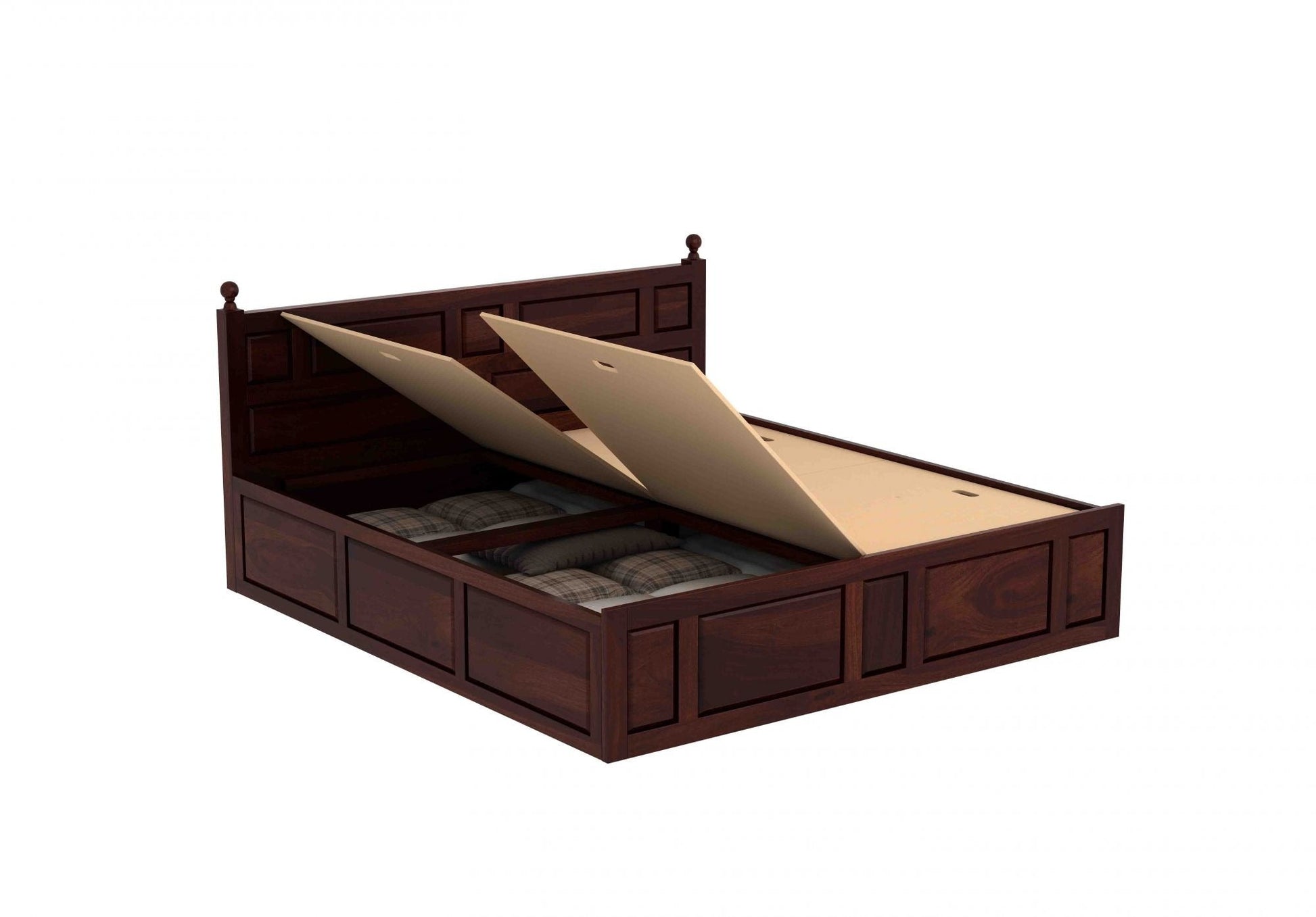 Advin Sheesham Wood Bed with Box Storage - Torque India