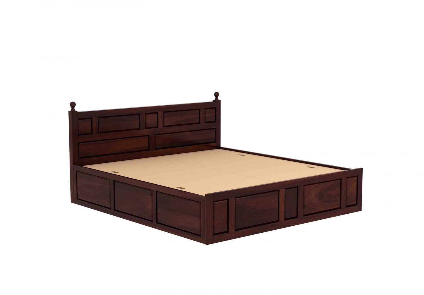 Advin Sheesham Wood Bed with Box Storage - Torque India