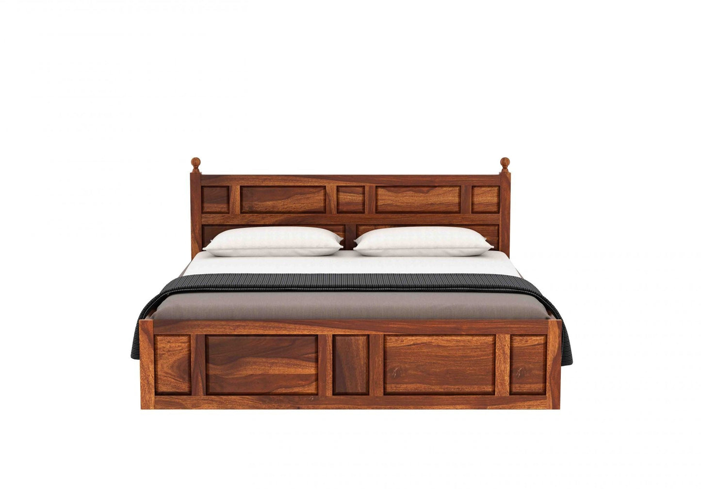 Advin Sheesham Wood Bed with Box Storage - Torque India