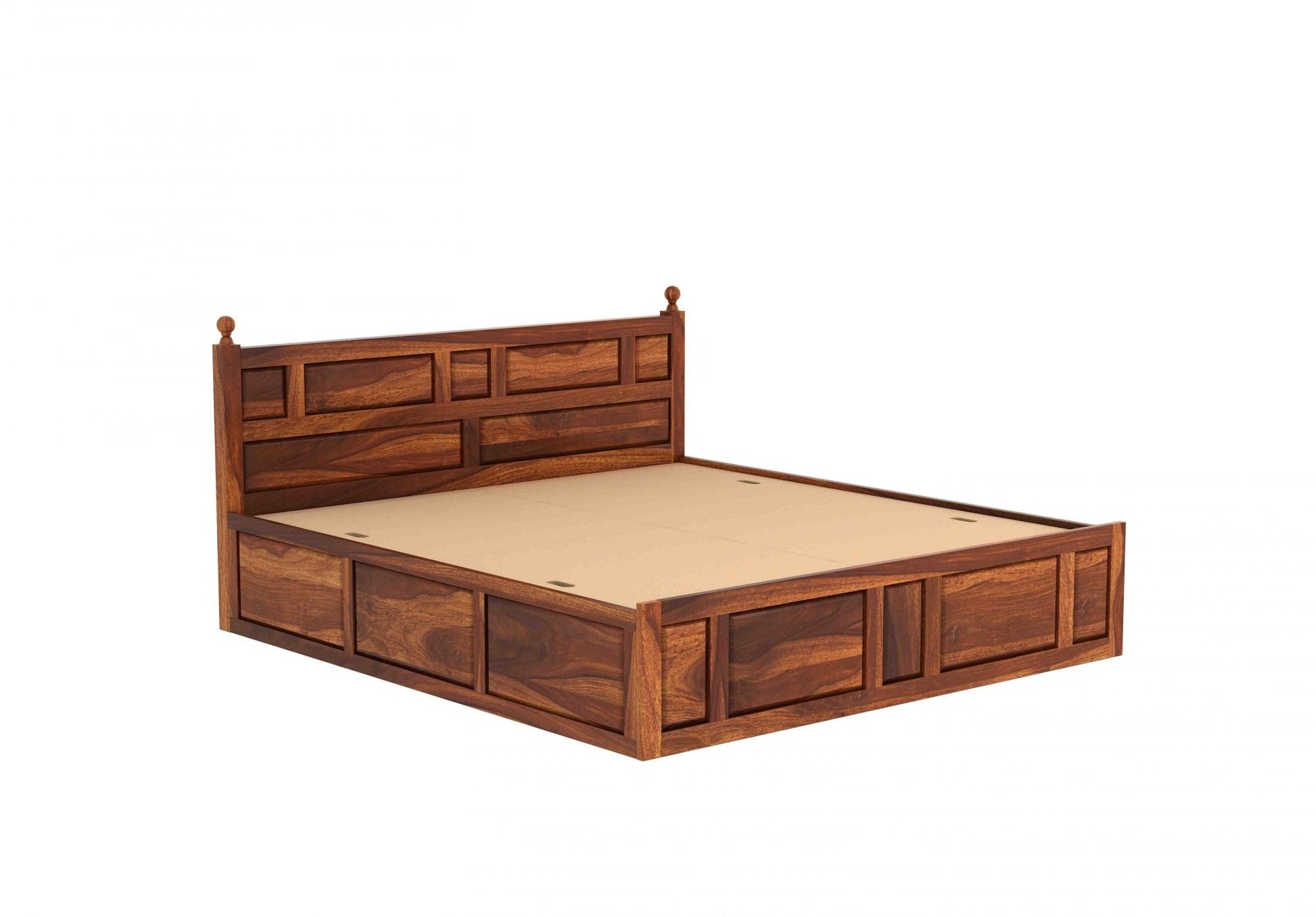 Advin Sheesham Wood Bed with Box Storage - Torque India