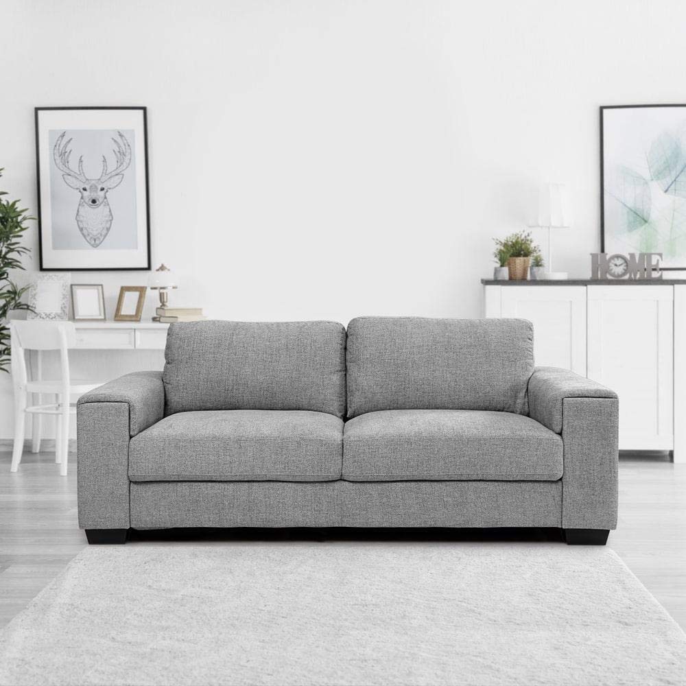 Albury 3 Seater Sofa for Living Room (Grey) | 3 Seater Sofa - Torque India