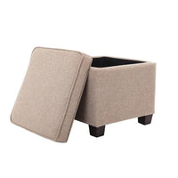 Amalia Square Shape Fabric Ottoman Pouffe Puffy - Torque India