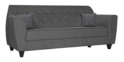 Austin 3 Seater Sofa for Living Room (Grey) | 3 Seater Sofa - Torque India