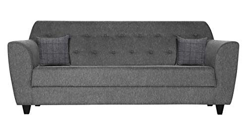 Austin 3 Seater Sofa for Living Room (Grey) | 3 Seater Sofa - Torque India