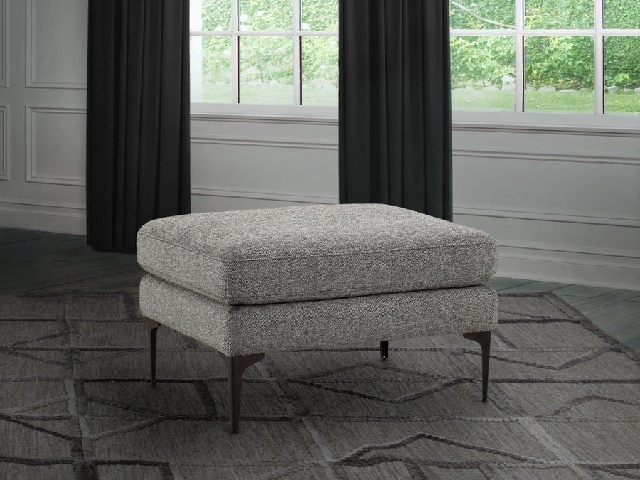 Canali Rectangle Shape Fabric Ottoman Puffy - Torque India