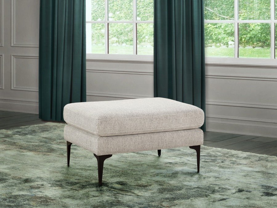 Canali Rectangle Shape Fabric Ottoman Puffy - Torque India