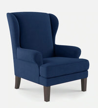 Chicago 1 Seater Upholstered Wing Chair For Living Room| Bedroom| Office - Torque India