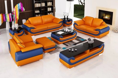 Crown 3+2+1 Leatherette Sofa Set for Living Room - Torque India