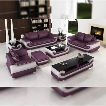 Crown 3+2+1 Leatherette Sofa Set for Living Room - Torque India