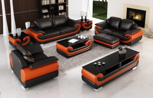 Crown 3+2+1 Leatherette Sofa Set for Living Room - Torque India