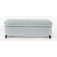 Delfina 2 Seater Fabric Storage Ottoman Bench Sette Pouffe Puffy for Foot Rest - Torque India