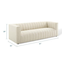 Denial 3 seater Fabric Premium Sofa For Living Room - Torque India