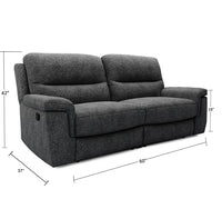 Easton 2 Seater Manual Recliner for Living Room and Bedroom - Torque India