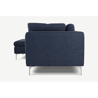 Elfin 4 Seater L Shape Fabric Sofa Set for Living Room - Torque India