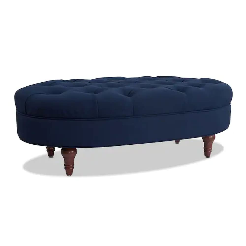 Elyza 2 Seater Fabric Storage Ottoman Bench Sette Pouffe Puffy for Foot Rest - Torque India
