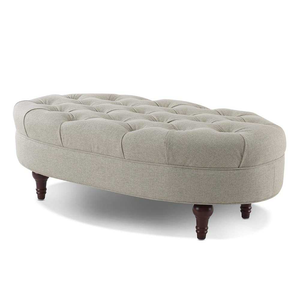 Elyza 2 Seater Fabric Ottoman Bench Sette Pouffe Puffy for Foot Rest ...