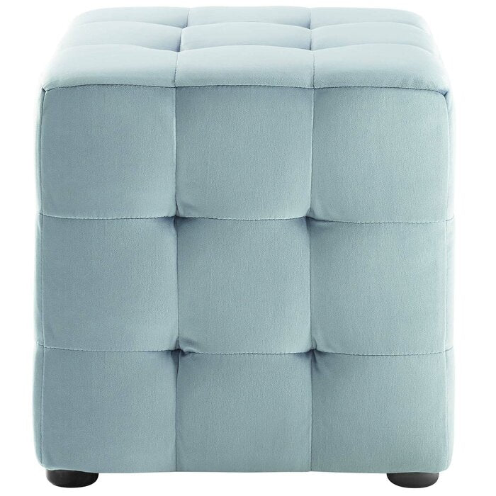 Emica Square Shape Fabric Ottoman Pouffe Puffy for Foot Rest Home Furniture - Torque India
