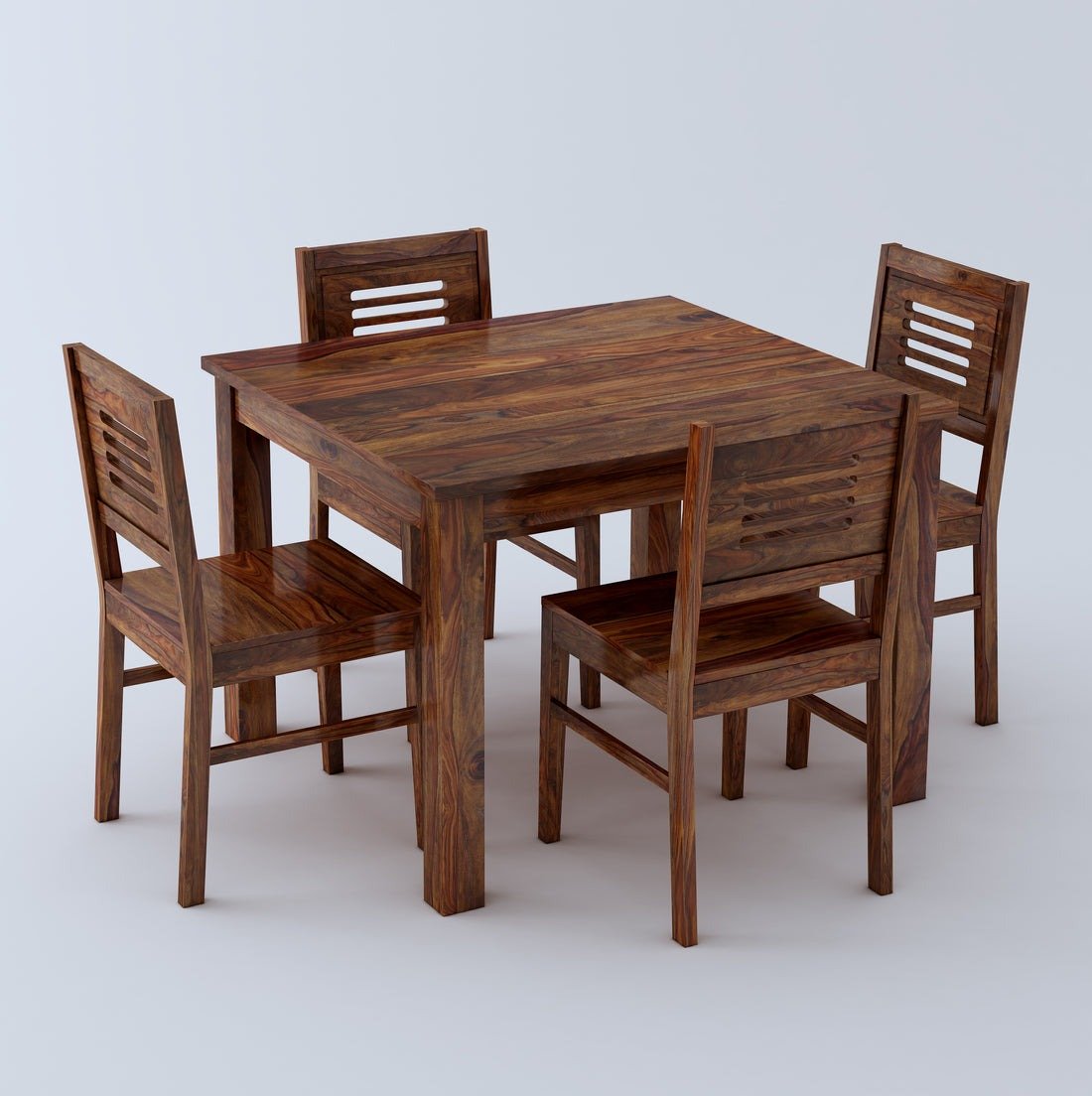 Felix Wooden Round Dining Table Sets with Cushioned / Non Cushioned Chairs - Torque India