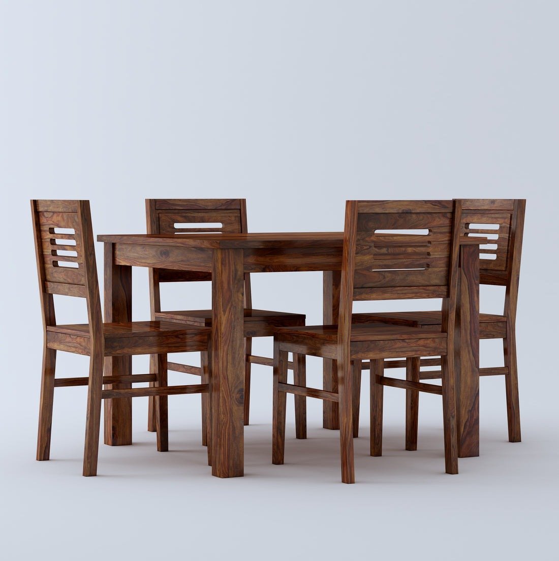 Felix Wooden Round Dining Table Sets with Cushioned / Non Cushioned Chairs - Torque India