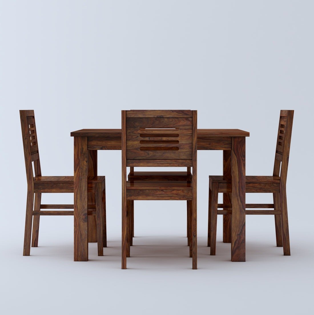 Felix Wooden Round Dining Table Sets with Cushioned / Non Cushioned Chairs - Torque India