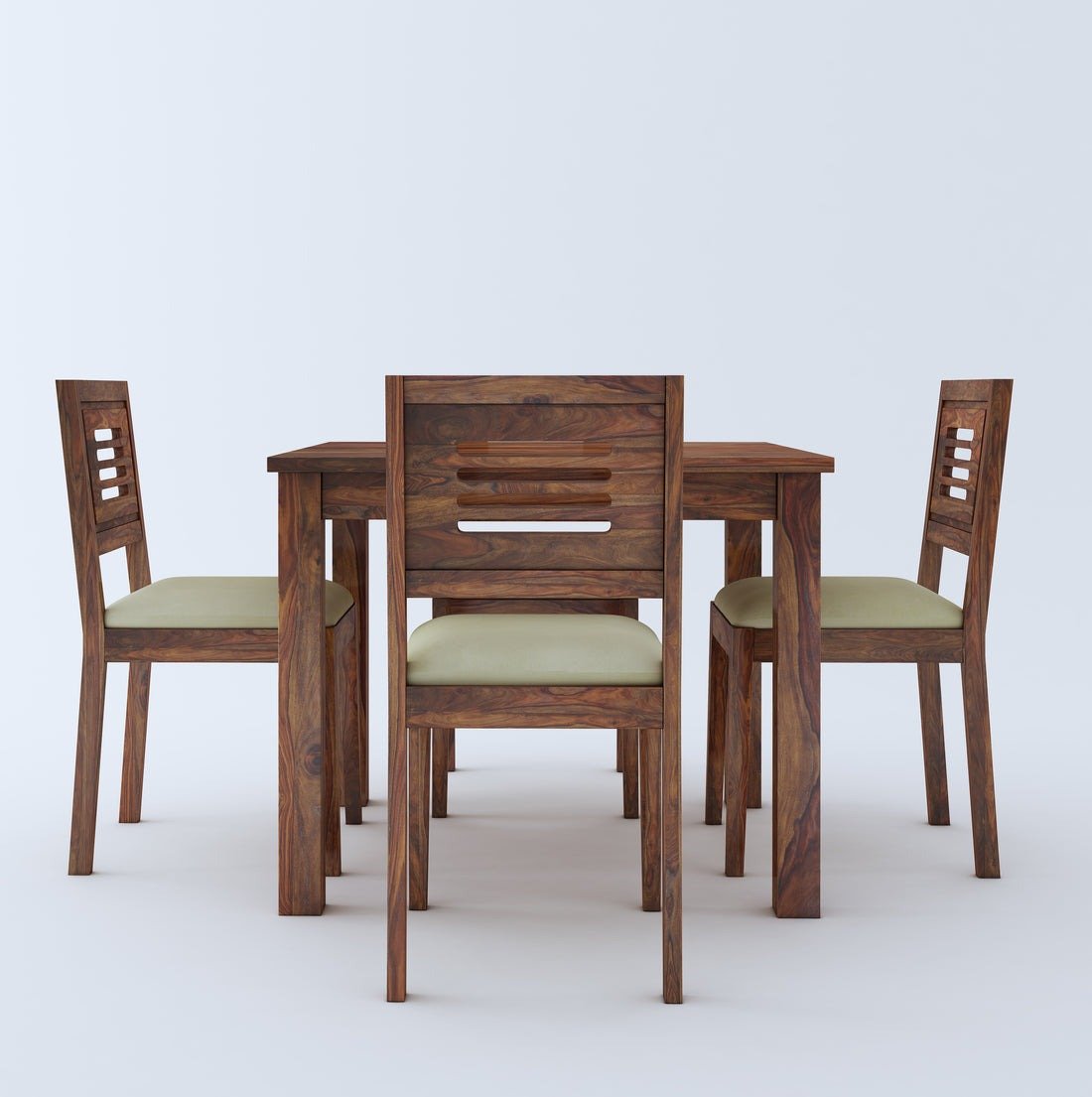 Felix Wooden Round Dining Table Sets with Cushioned / Non Cushioned Chairs - Torque India