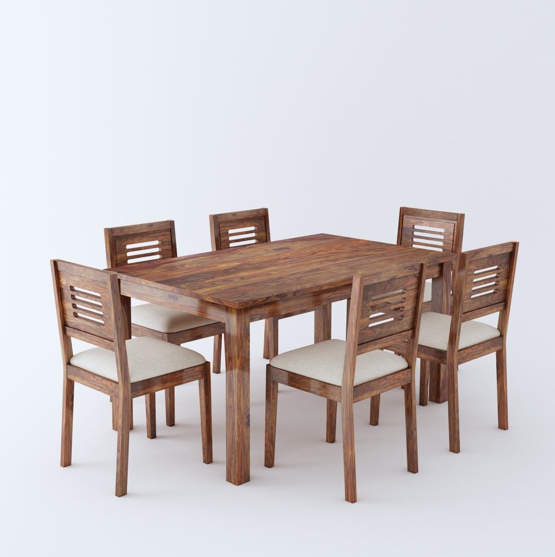 Felix Wooden Round Dining Table Sets with Cushioned / Non Cushioned Chairs - Torque India