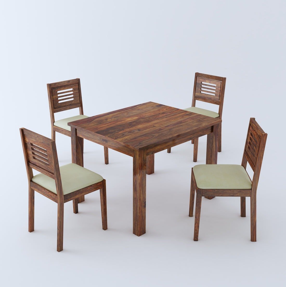 Felix Wooden Round Dining Table Sets with Cushioned / Non Cushioned Chairs - Torque India