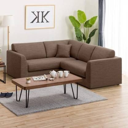 Florita 5 Seater Corner Fabric Sofa Set - Torque India