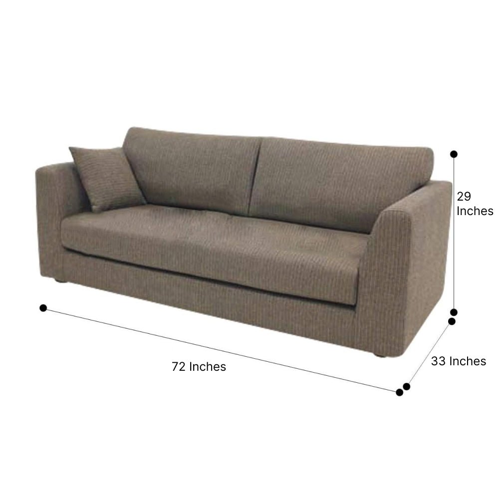 Flossy 3 Seater Sofa For Living Room - Torque India