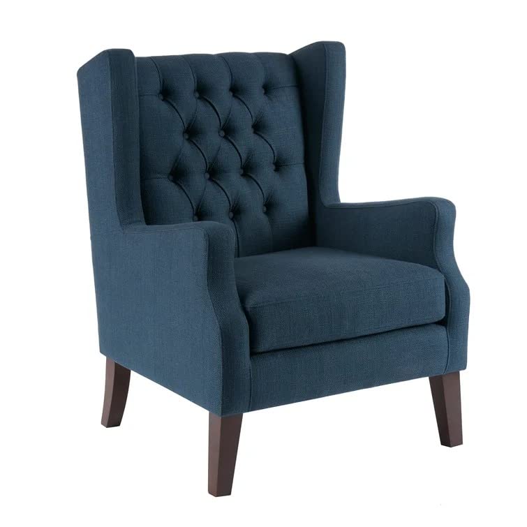 Tufted best sale wing chair