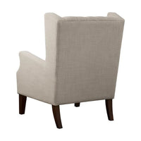 Frank 1 Seater Wide Tufted Wingback Upholstered Wing Chair For Living Room|Bedroom|Office - Torque India